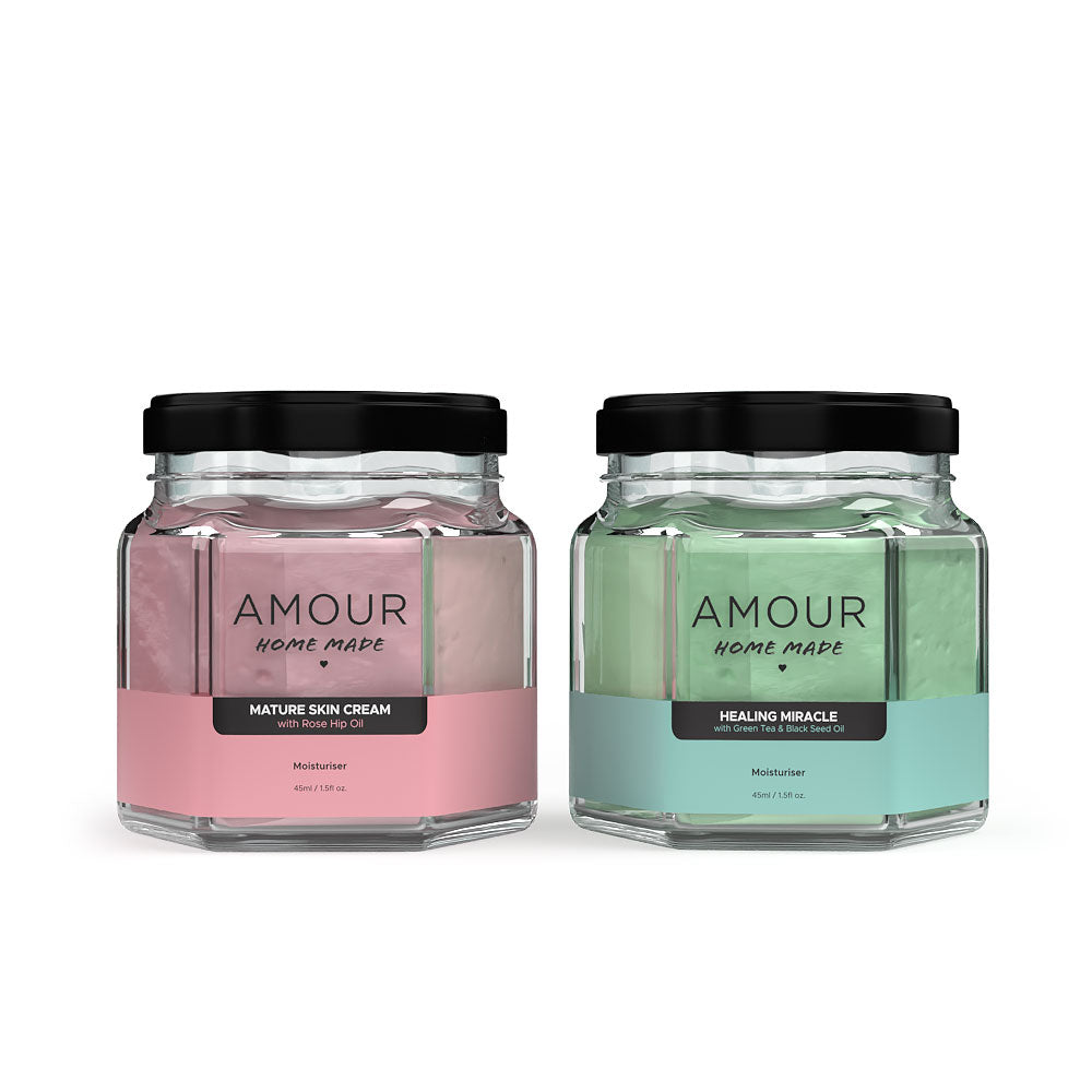 Mature Skin Cream and Healing Miracle Cream together